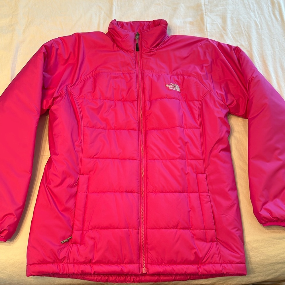 Beautiful pink Northface puffer jacket